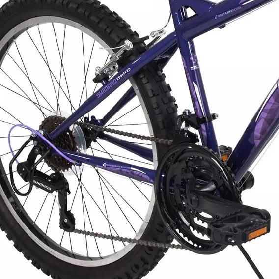 Huffy Extent 24" Kids Mountain Bike - Midnight Purple